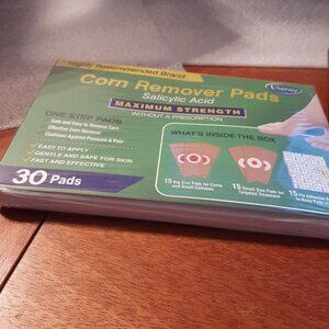 NEW In Box ! Corn Remover Pads for Feet Toes Salicylic Acid Max Strength 30 Pads